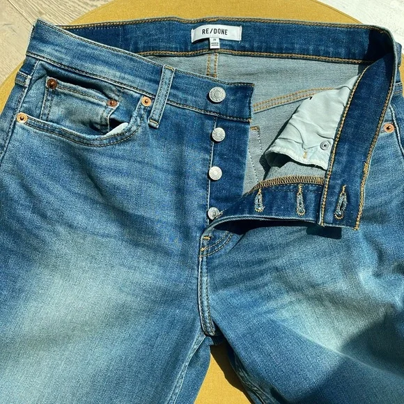 Re/Done Wide Leg Jeans Size 28 Blasted wash 🌹 - Picture 11 of 16
